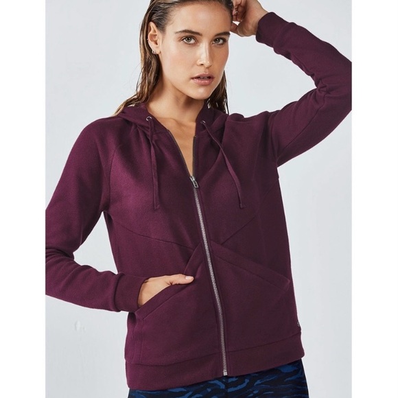 Fabletics Women's Ruby Full Zip Long Sleeve Hoodie Purple Size XS - Picture 9 of 11